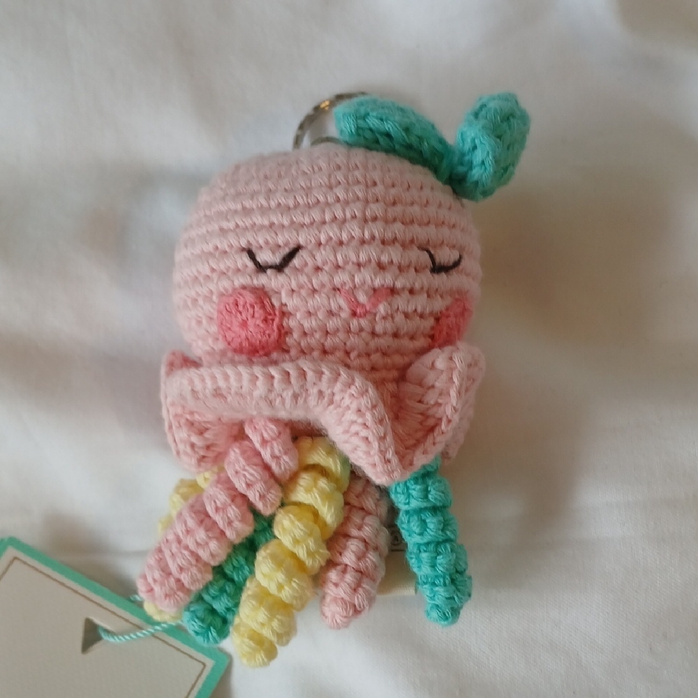 Crochet Octopus Keychain